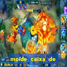 molde caixa de baralho png