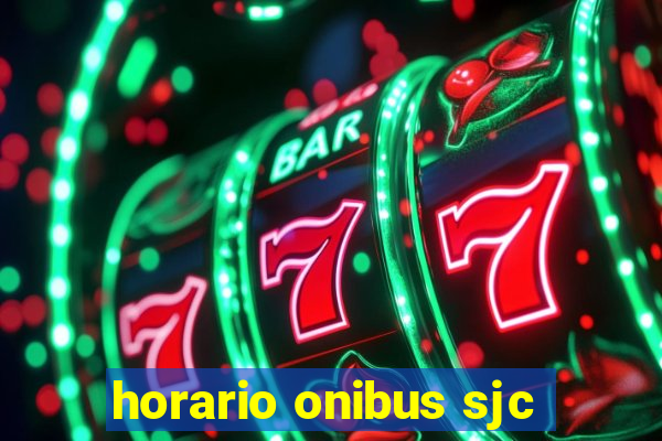 horario onibus sjc