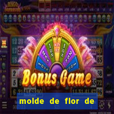 molde de flor de eva grande para imprimir