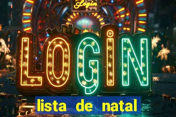 lista de natal para imprimir