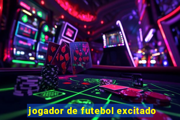 jogador de futebol excitado