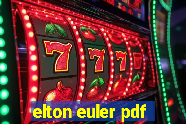 elton euler pdf