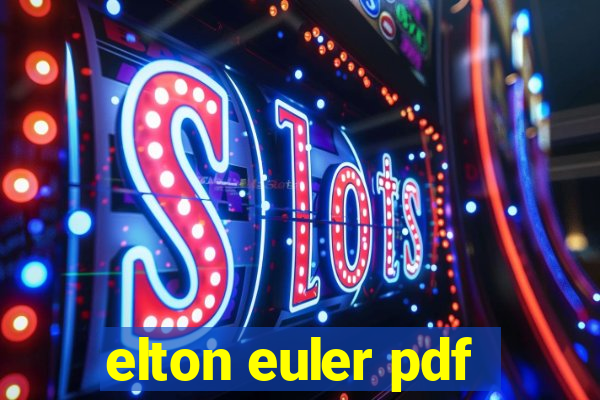 elton euler pdf