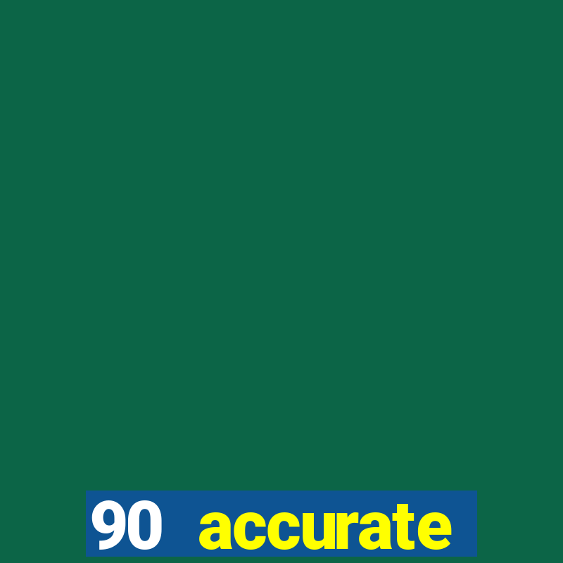 90 accurate football predictions