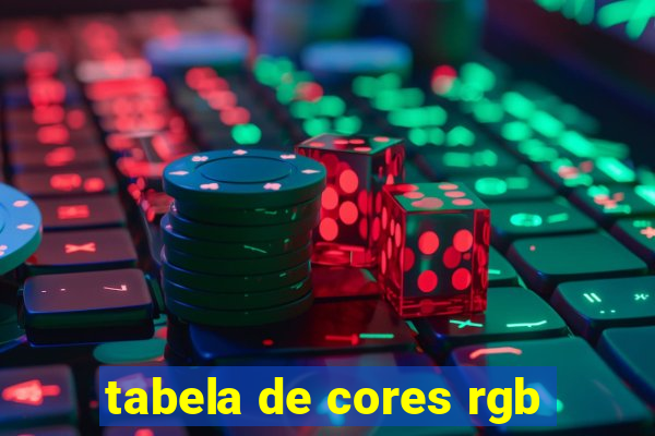 tabela de cores rgb