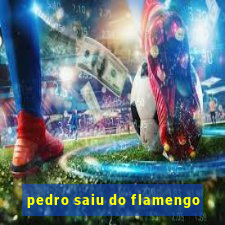 pedro saiu do flamengo