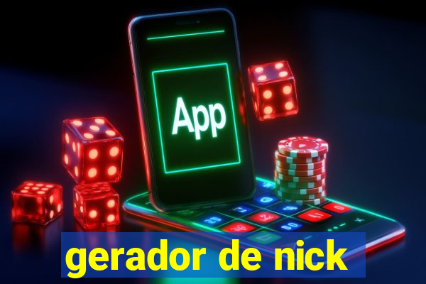 gerador de nick