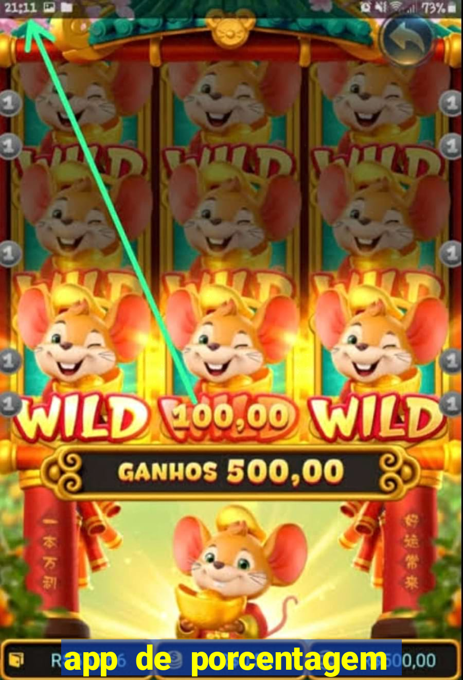 app de porcentagem de jogos slots