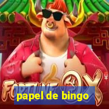 papel de bingo