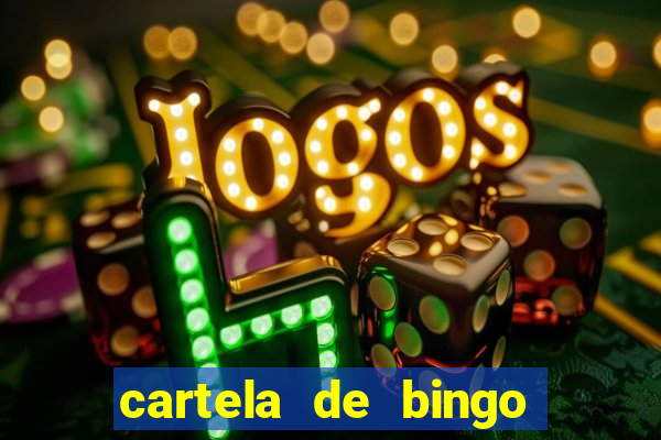 cartela de bingo cha de panela