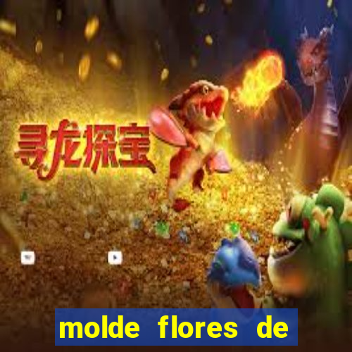 molde flores de papel para imprimir