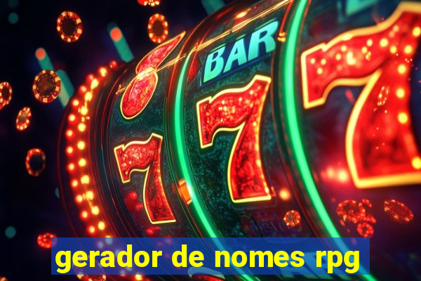 gerador de nomes rpg