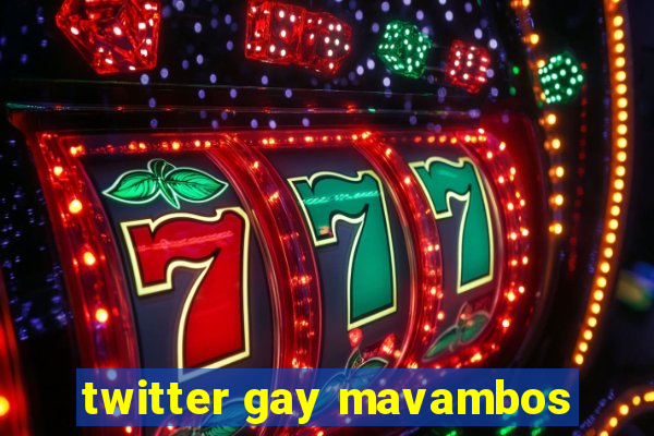 twitter gay mavambos