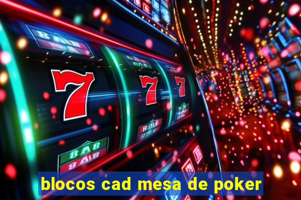 blocos cad mesa de poker