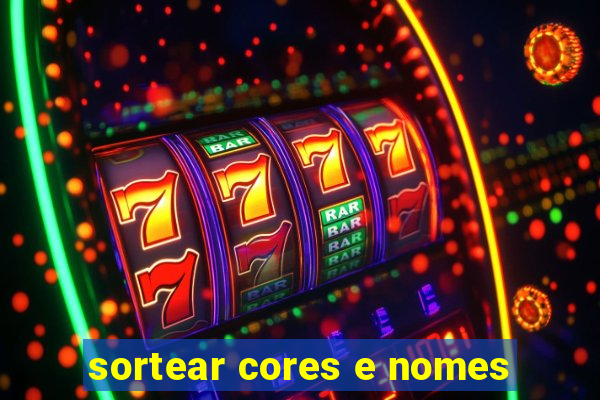 sortear cores e nomes