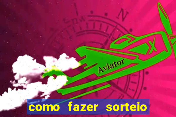 como fazer sorteio de cores online