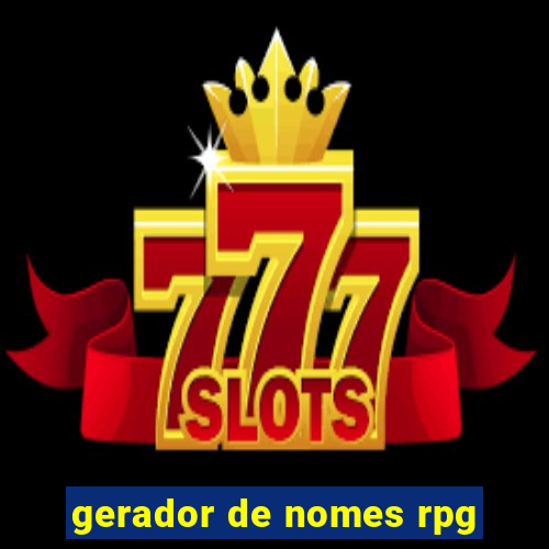 gerador de nomes rpg