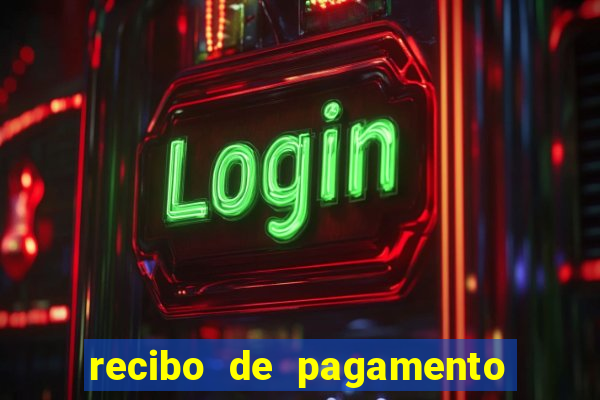 recibo de pagamento em word