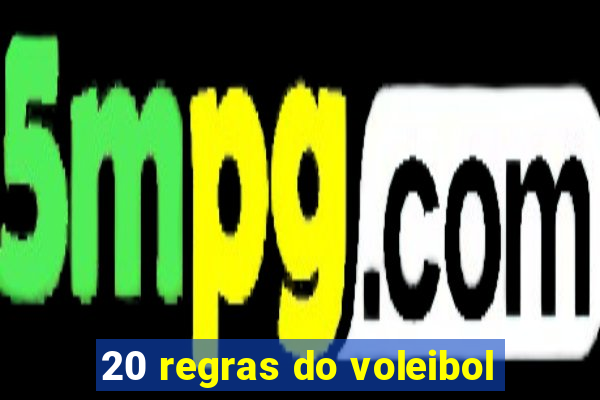 20 regras do voleibol